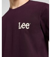 T-shirt Lee MEDIUM WOBBLY TEE 112370506 Deep Wine