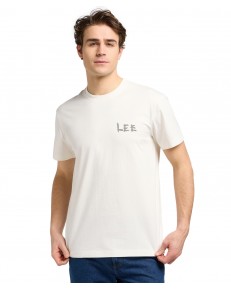 T-shirt Lee RELAXED GRAPHIC TEE 112370517 Ecru
