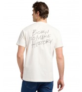 T-shirt Lee RELAXED GRAPHIC TEE 112370517 Ecru