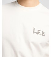 T-shirt Lee RELAXED GRAPHIC TEE 112370517 Ecru