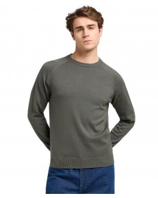 Sweter Lee CLEAN RAGLAN SWEATER 112370537 Olive Gray