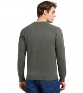 Sweter Lee CLEAN RAGLAN SWEATER 112370537 Olive Gray