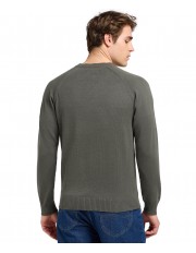 Sweter Lee CLEAN RAGLAN SWEATER 112370537 Olive Gray