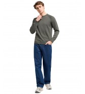Sweter Lee CLEAN RAGLAN SWEATER 112370537 Olive Gray