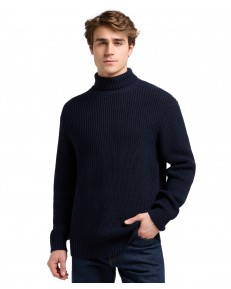 Sweter Lee HEAVY TURTLE NECK 112370542 Rivet Navy