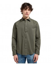 Koszula Lee PATCH SHIRT 112370548 Olive Gray