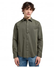 Koszula Lee PATCH SHIRT 112370548 Olive Gray