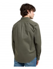 Koszula Lee PATCH SHIRT 112370548 Olive Gray