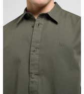 Koszula Lee PATCH SHIRT 112370548 Olive Gray