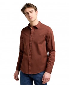 Koszula Lee PATCH SHIRT 112370549 Luxe Brown