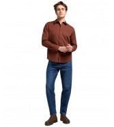 Koszula Lee PATCH SHIRT 112370549 Luxe Brown