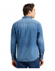 Koszula Lee LEESURE SHIRT 112370551 Mid Blue Denim