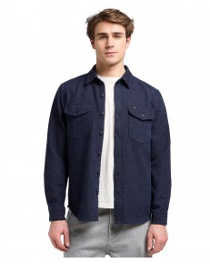 Koszula Lee WORKWEAR SHIRT 112370567 Indigo Jaspe