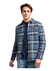 Koszula Lee MERCANTILE SHIRT 112370574 Vintage Blue Plaid