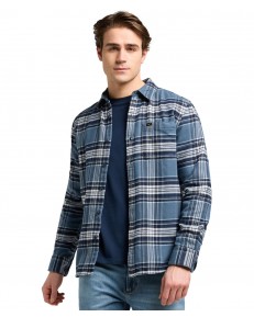Koszula Lee MERCANTILE SHIRT 112370574 Vintage Blue Plaid