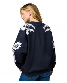 Bluza Wrangler APPLIQUE SWEARSHIRT 112370734 Dark Navy