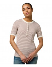T-shirt Wrangler FEMME KNIT HENLEY 112370741 Congac