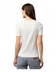 T-shirt Wrangler FEMME KNIT HENLEY 112370743 Worn White