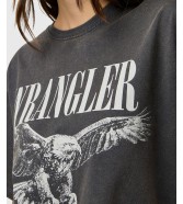 T-shirt Wrangler GIRLFRIEND TEE 112370766 Faded Black