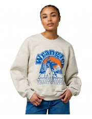 Bluza Wrangler OVERSIZED SWEAT 112370770 Oat Mele