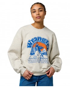 Bluza Wrangler OVERSIZED SWEAT 112370770 Oat Mele