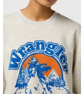 Bluza Wrangler OVERSIZED SWEAT 112370770 Oat Mele