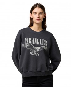 Bluza Wrangler OVERSIZED SWEAT 112370776 Faded Black