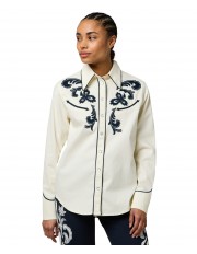 Koszula Wrangler APPLIQUE SHIRT 112370786 Worn White