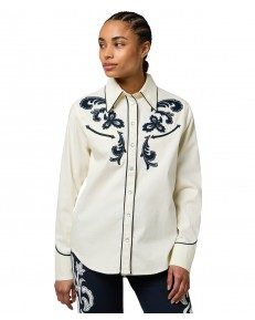 Koszula Wrangler APPLIQUE SHIRT 112370786 Worn White