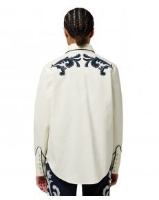 Koszula Wrangler APPLIQUE SHIRT 112370786 Worn White