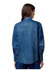Koszula Wrangler YOKE DENIM SHIRT 112370794 Sparkle Blue