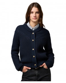 Sweter Wrangler WESTERN CARDIGAN 112370796 Dark Navy