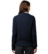 Sweter Wrangler WESTERN CARDIGAN 112370796 Dark Navy