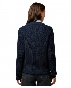 Sweter Wrangler WESTERN CARDIGAN 112370796 Dark Navy