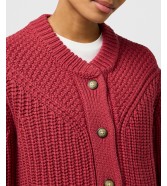Sweter Wrangler WESTERN CARDIGAN 112370797 Earth Red