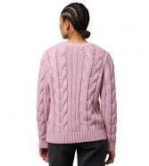 Sweter Wrangler CABLE KNIT CREW 112370799 Keepsake Lilac