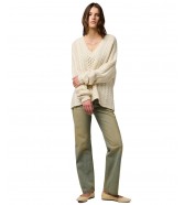 Sweter Wrangler V NECK CABLE KNIT 112370801 Ivory