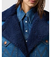 Płaszcz Wrangler WRANGE COAT 112370813 Sparkle Blue