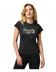 T-shirt Wrangler SHRUNKEN BAND TEE 112370820 Faded Black