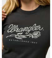T-shirt Wrangler SHRUNKEN BAND TEE 112370820 Faded Black