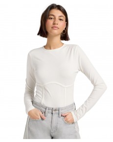 Koszulka Lee CORSET TOP 112370971 Ecru