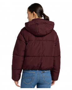 Kurtka Lee HOODED PUFFER JACKET 112371008 Velvet Beet