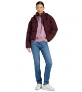 Kurtka Lee HOODED PUFFER JACKET 112371008 Velvet Beet