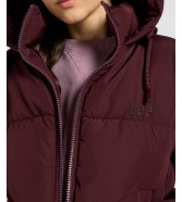 Kurtka Lee HOODED PUFFER JACKET 112371008 Velvet Beet