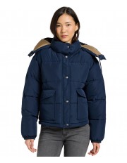 Kurtka Lee SHORT PUFFER WITH HOOD 112371016 Rivet Navy