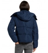 Kurtka Lee SHORT PUFFER WITH HOOD 112371016 Rivet Navy