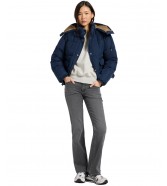 Kurtka Lee SHORT PUFFER WITH HOOD 112371016 Rivet Navy