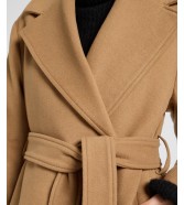Płaszcz Lee WOOL COAT 112371065 Dark Camel