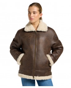 Kurtka Lee AVIATOR JACKET 112371079 Luxe Brown