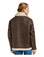 Kurtka Lee AVIATOR JACKET 112371079 Luxe Brown